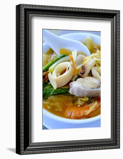 Seafood soup, Vietnamese food, Vietnam, Indochina, Southeast Asia, Asia-Alex Robinson-Framed Photographic Print