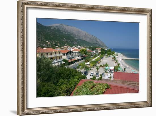 Seafront at Poros, Kefalonia, Greece-Peter Thompson-Framed Photographic Print