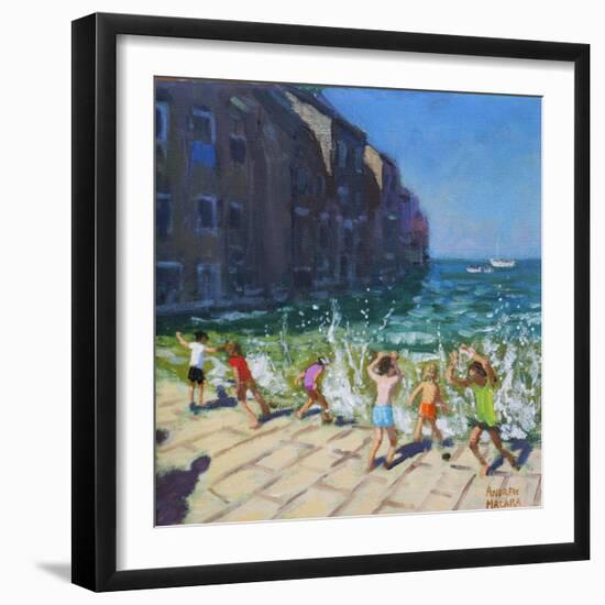 Seafront, Rovinj, Croatia-Andrew Macara-Framed Giclee Print