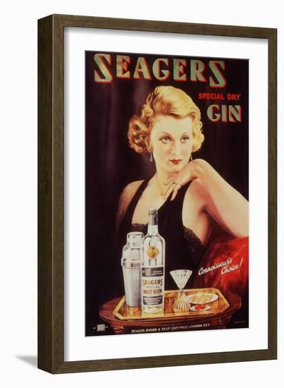 Seagers, Glamour Gin Cocktails, UK, 1930-null-Framed Giclee Print