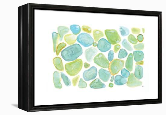 Seaglass Abstract-Melissa Averinos-Framed Stretched Canvas