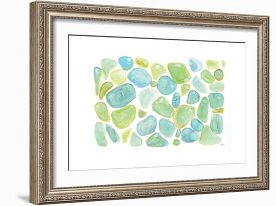 Seaglass Abstract-Melissa Averinos-Framed Art Print