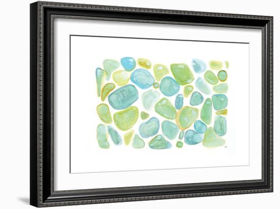 Seaglass Abstract-Melissa Averinos-Framed Art Print