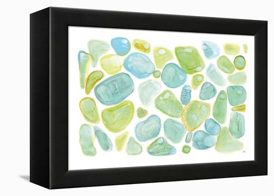 Seaglass Abstract-Melissa Averinos-Framed Stretched Canvas