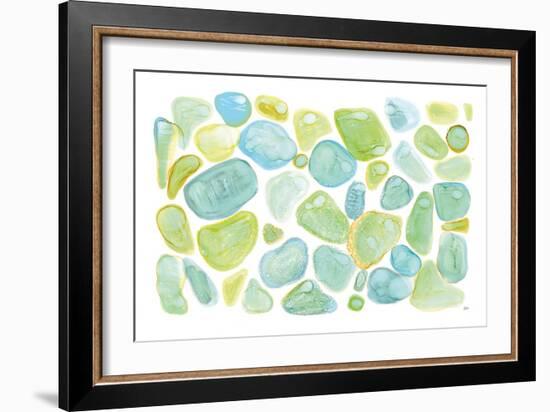 Seaglass Abstract-Melissa Averinos-Framed Art Print