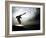 Seagul in flight over Lake Michigan beach, Indiana Dunes, Indiana, USA-Anna Miller-Framed Photographic Print