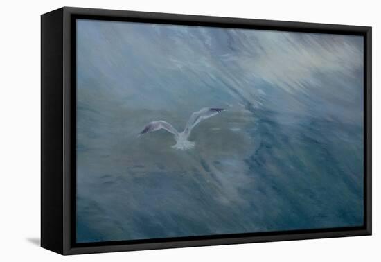 Seagull Flying Away, 2012 (Oil on Canvas)-Antonia Myatt-Framed Premier Image Canvas