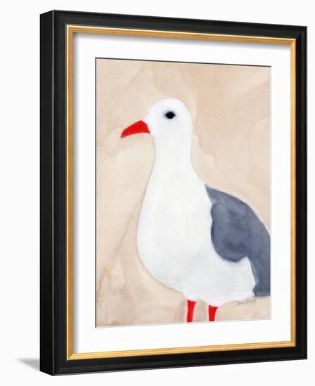 Seagull from Anacortes Ii, C.2018 (Watercolor and Pencil on Paper)-Janel Bragg-Framed Giclee Print