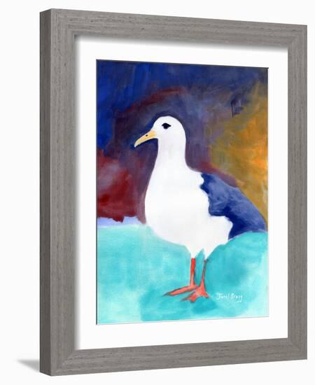 Seagull from Anacortes No. I, C.2016 (Watercolor and Casein on Paper)-Janel Bragg-Framed Giclee Print