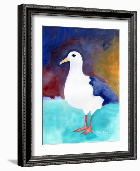 Seagull from Anacortes No. I, C.2016 (Watercolor and Casein on Paper)-Janel Bragg-Framed Giclee Print