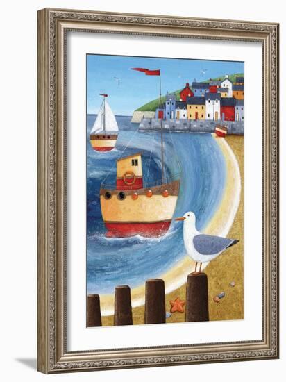 Seagull Lookout-Peter Adderley-Framed Art Print