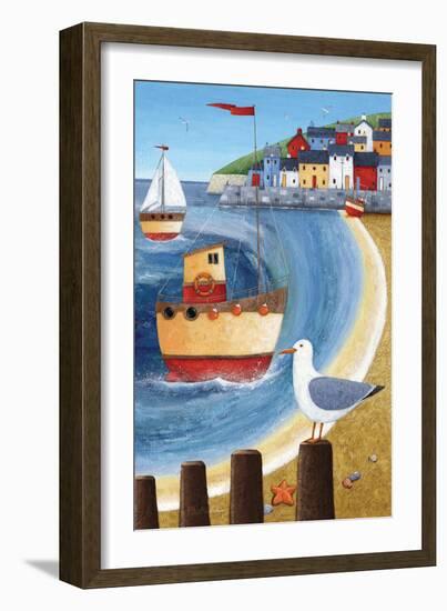 Seagull Lookout-Peter Adderley-Framed Art Print