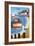 Seagull Lookout-Peter Adderley-Framed Art Print