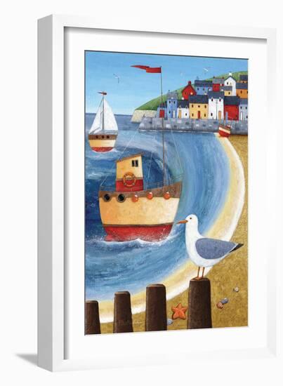 Seagull Lookout-Peter Adderley-Framed Art Print