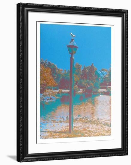 Seagull on a Lantern-Max Epstein-Framed Limited Edition