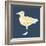 Seagull Silhouette and Lettering-TashaNatasha-Framed Art Print