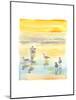 Seagulls on Beach, 2014-John Keeling-Mounted Giclee Print