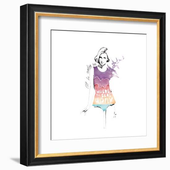 Seagulls-Manuel Rebollo-Framed Art Print