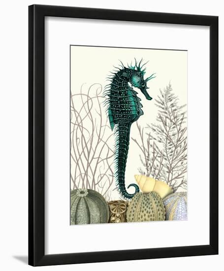 SeaHorse and Sea Urchins-Fab Funky-Framed Art Print