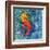 Seahorse Batik Sq-Paul Brent-Framed Art Print