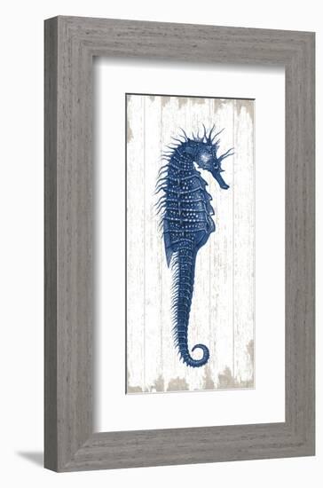 Seahorse in Blue I-Sparx Studio-Framed Art Print