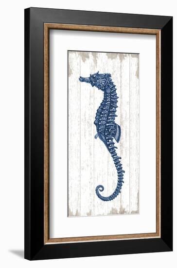 Seahorse in Blue II-Sparx Studio-Framed Art Print