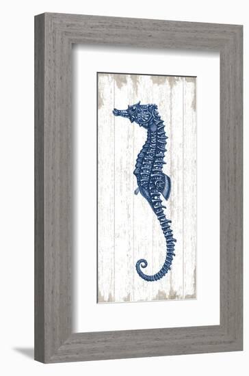 Seahorse in Blue II-Sparx Studio-Framed Art Print