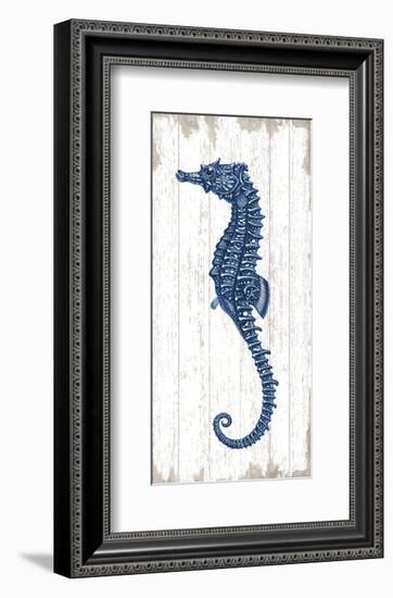 Seahorse in Blue II-Sparx Studio-Framed Art Print