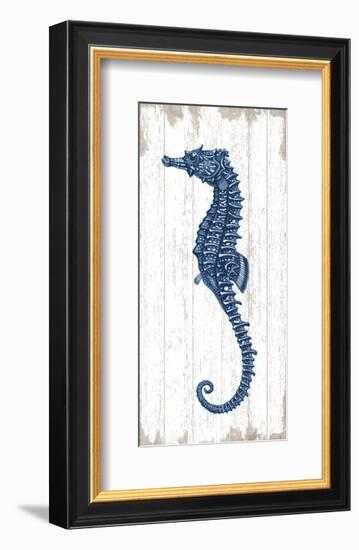 Seahorse in Blue II-Sparx Studio-Framed Art Print