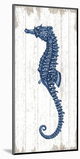 Seahorse in Blue II-Sparx Studio-Mounted Art Print