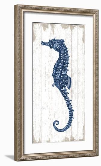 Seahorse in Blue II-Sparx Studio-Framed Art Print