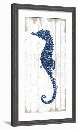 Seahorse in Blue II-Sparx Studio-Framed Art Print