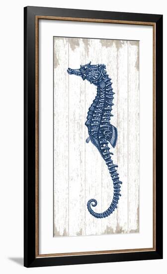 Seahorse in Blue II-Sparx Studio-Framed Art Print