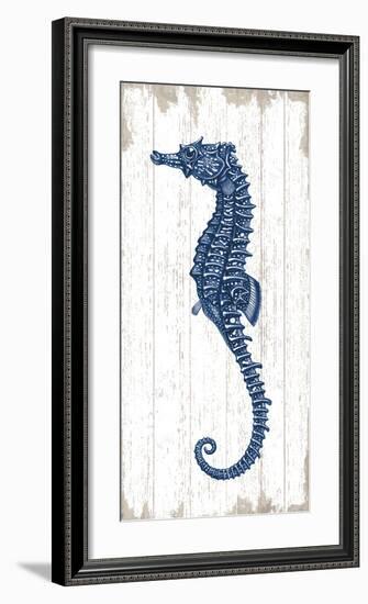 Seahorse in Blue II-Sparx Studio-Framed Art Print