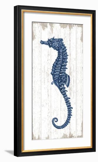 Seahorse in Blue II-Sparx Studio-Framed Art Print