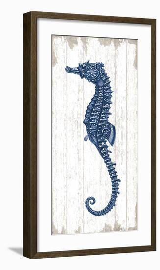 Seahorse in Blue II-Sparx Studio-Framed Art Print