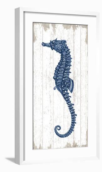 Seahorse in Blue II-Sparx Studio-Framed Art Print