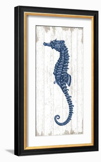 Seahorse in Blue II-Sparx Studio-Framed Giclee Print