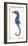 Seahorse in Blue II-Sparx Studio-Framed Giclee Print