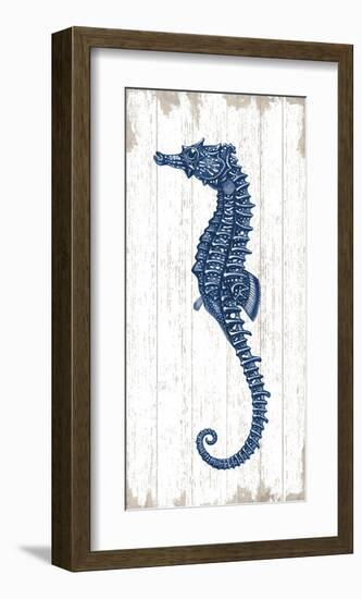 Seahorse in Blue II-Sparx Studio-Framed Giclee Print