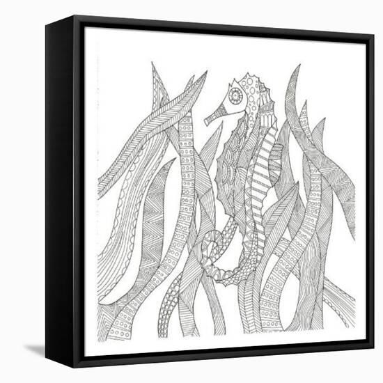 Seahorse In The Forest-Pam Varacek-Framed Stretched Canvas