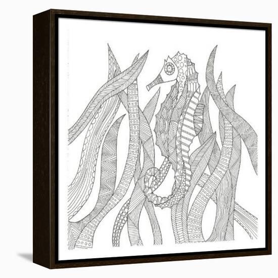 Seahorse In The Forest-Pam Varacek-Framed Stretched Canvas