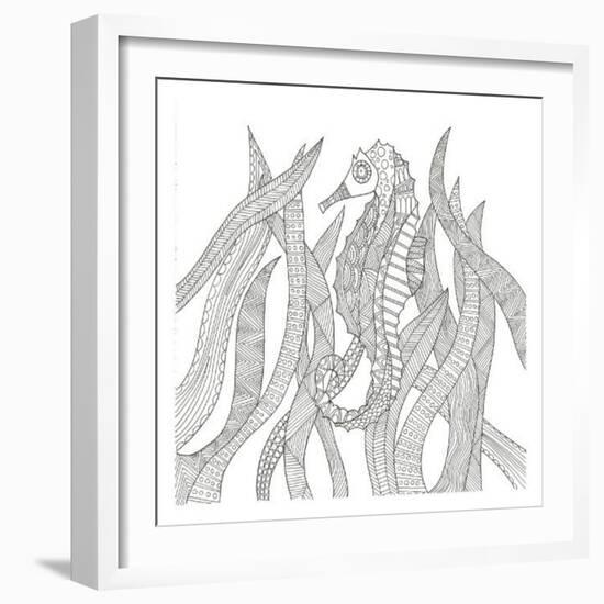 Seahorse In The Forest-Pam Varacek-Framed Premium Giclee Print