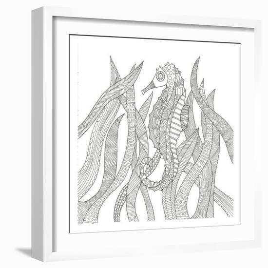 Seahorse In The Forest-Pam Varacek-Framed Art Print