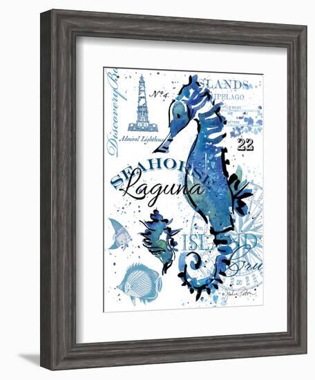 Seahorse Laguna-Julie Paton-Framed Art Print