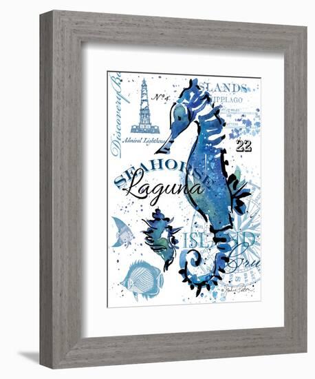 Seahorse Laguna-Julie Paton-Framed Art Print