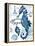 Seahorse Laguna-Julie Paton-Framed Stretched Canvas