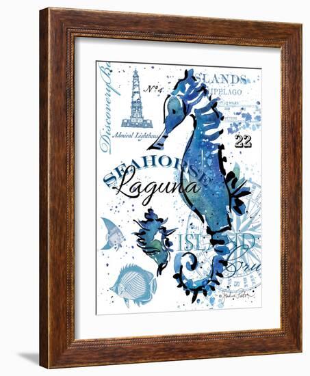 Seahorse Laguna-Julie Paton-Framed Art Print