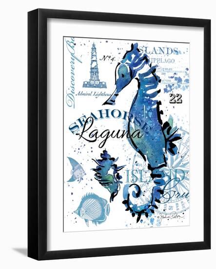 Seahorse Laguna-Julie Paton-Framed Art Print