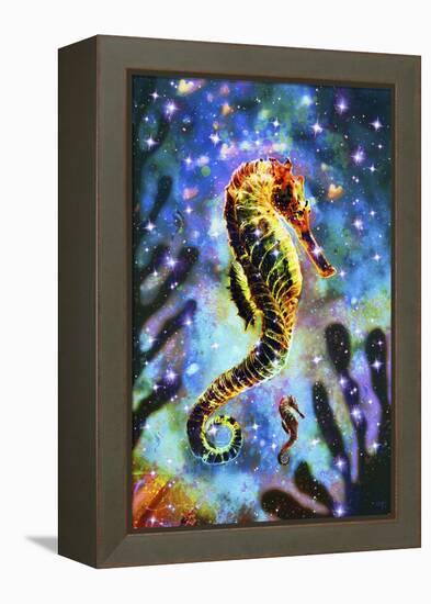 Seahorse LII-Fernando Palma-Framed Premier Image Canvas